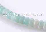 CAM31 4*6mm rondelle natural amazonite gemstone beads Wholesale