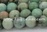 CAM324 15.5 inches 12mm round natural peru amazonite beads