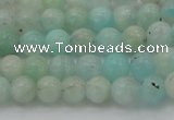 CAM331 15.5 inches 6mm round natural peru amazonite beads