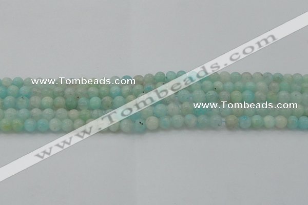 CAM331 15.5 inches 6mm round natural peru amazonite beads