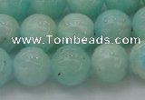 CAM334 15.5 inches 10mm round natural peru amazonite beads