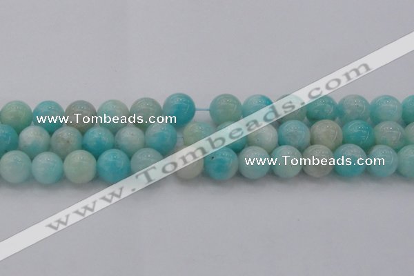 CAM335 15.5 inches 12mm round natural peru amazonite beads