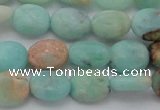 CAM336 15.5 inches 8*10mm oval natural peru amazonite beads