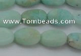 CAM337 15.5 inches 8*12mm oval natural peru amazonite beads