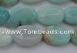 CAM338 15.5 inches 12*16mm oval natural peru amazonite beads