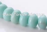 CAM35 natural amazonite 8*12mm rondelle gemstone beads Wholesale