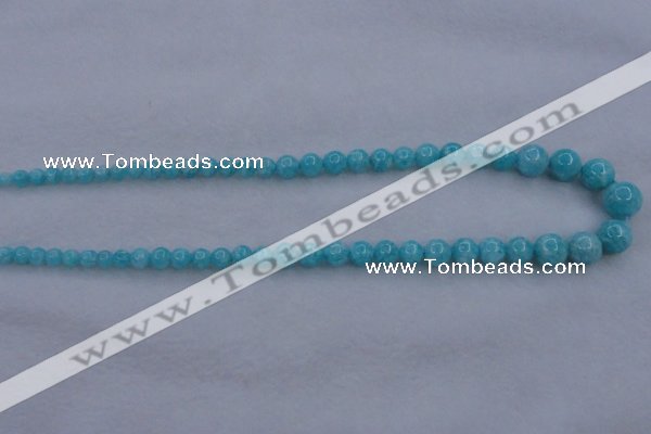 CAM372 15.5 inches 4mm - 10mm round mozambique amazonite beads