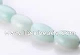 CAM38 flat oval natural amazonite 8*12mm beads Wholesale