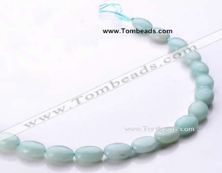 CAM39 natural amazonite 10*14mm flat oval beads Wholesale