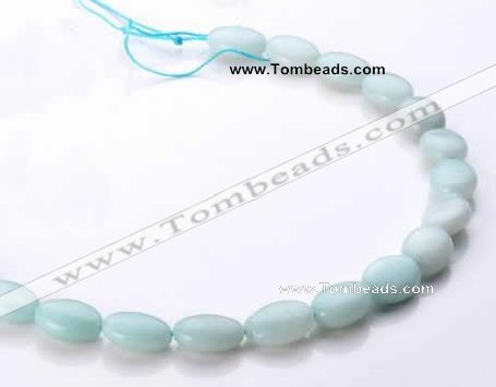 CAM40 natural amazonite flat oval 12*16mm beads Wholesale