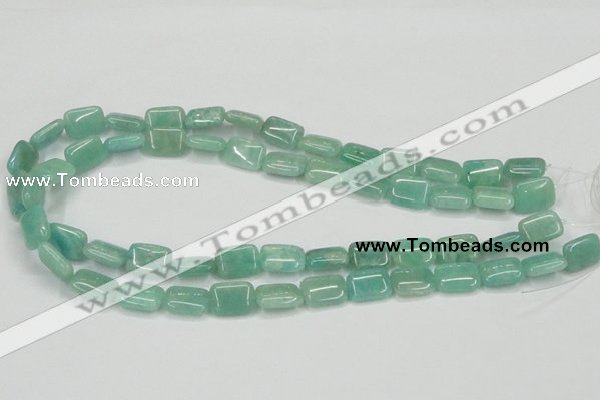 CAM405 15.5 inches 10*14mm rectangle natural russian amazonite beads