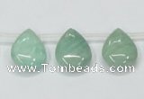 CAM416 15.5 inches 13*18mm flat teardrop natural russian amazonite beads