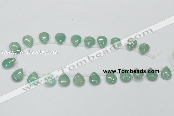 CAM416 15.5 inches 13*18mm flat teardrop natural russian amazonite beads