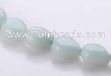 CAM44 8*10mm natural amazonite flat teardrop beads Wholesale