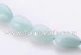 CAM45 8*12mm natural amazonite flat teardrop beads Wholesale