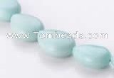 CAM46 10*14mm natural amazonite flat teardrop beads Wholesale