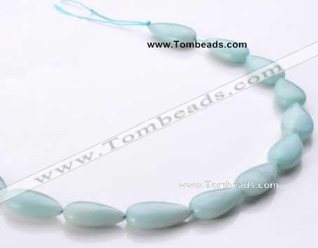 CAM50 flat teardrop natural amazonite 13*22mm beads Wholesale