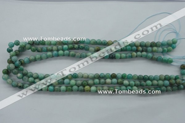 CAM521 15.5 inches 6mm round mexican amazonite gemstone beads