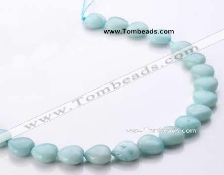 CAM55 heart natural amazonite 14*14mm gemstone beads Wholesale