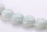 CAM57 10mm coin natural amazonite gemstone beads Wholesale