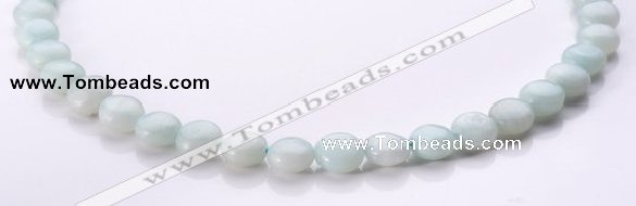 CAM57 10mm coin natural amazonite gemstone beads Wholesale