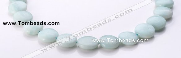 CAM61 coin natural amazonite 18mm gemstone beads Wholesale