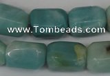 CAM614 15.5 inches 14*20mm faceted nuggets Chinese amazonite beads