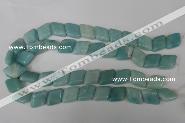 CAM627 15.5 inches 17*17mm diamond Chinese amazonite gemstone beads
