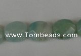 CAM632 15.5 inches 8*10mm faceted oval Chinese amazonite gemstone beads