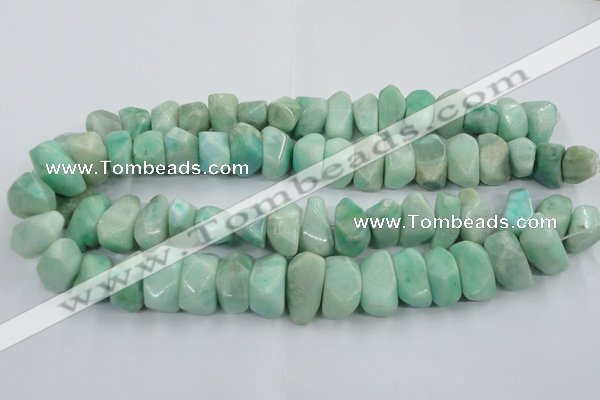CAM640 15.5 inches 12*16mm - 15*20mm nuggets amazonite gemstone beads