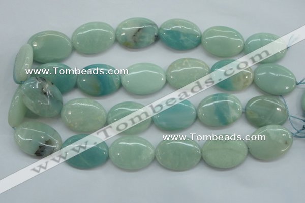 CAM665 15.5 inches 22*30mm oval amazonite gemstone beads