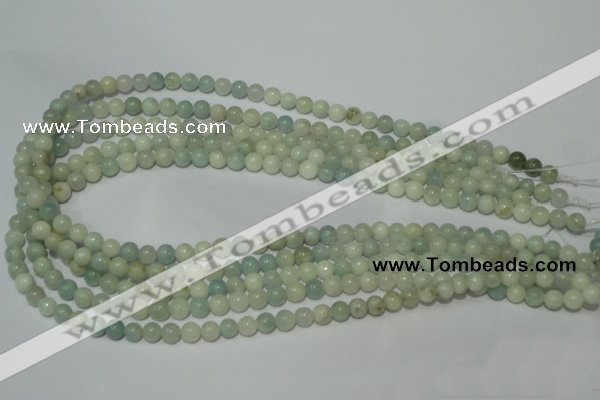 CAM701 15.5 inches 6mm round natural amazonite gemstone beads