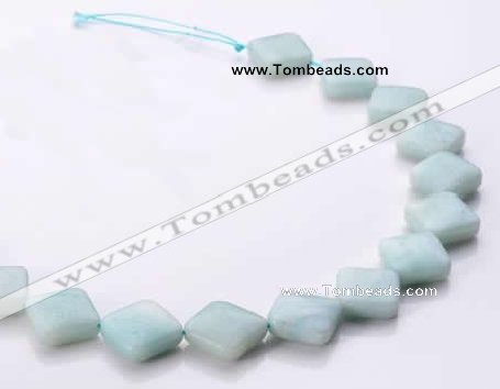 CAM71 6*16*16mm rhombic natural amazonite beads Wholesale