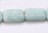 CAM74 18*25mm rectangle natural amazonite beads Wholesale