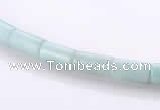 CAM75 4*8mm column natural amazonite gemstone beads wholesale