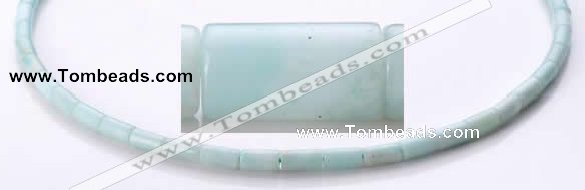 CAM75 4*8mm column natural amazonite gemstone beads wholesale