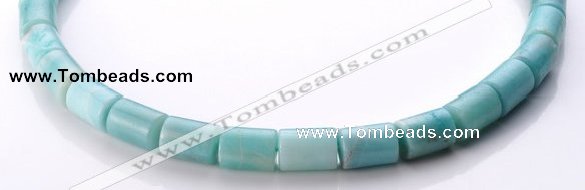 CAM76 13*15mm natural amazonite column gemstone beads Wholesale