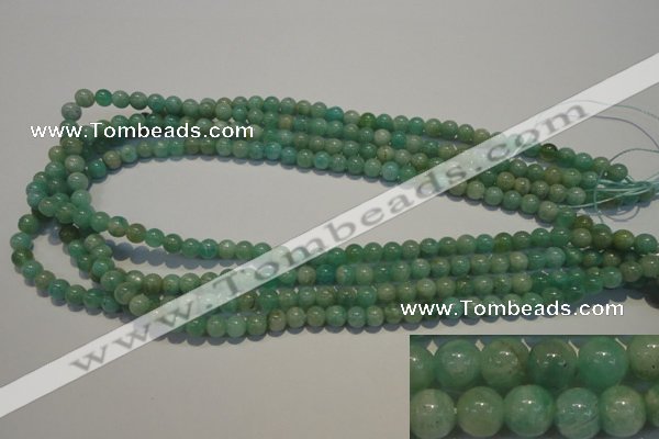 CAM802 15.5 inches 6mm round Brazilian amazonite beads wholesale