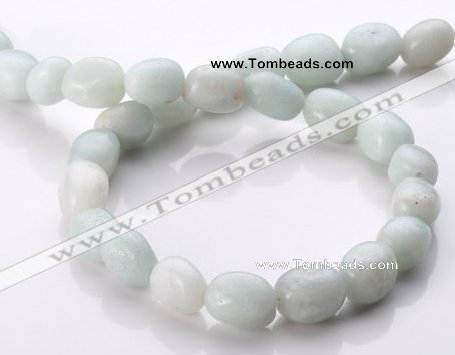 CAM82 10*11mm irregular pebble natural amazonite beads wholesale