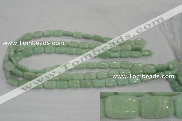 CAM852 15.5 inches 10*14mm rectangle natural Russian amazonite beads