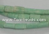 CAM854 15.5 inches 8*12mm flat tube natural Russian amazonite beads