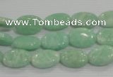 CAM858 15.5 inches 10*14mm oval natural Russian amazonite beads