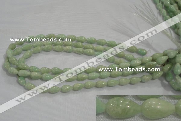 CAM860 15.5 inches 8*13mm teardrop natural Russian amazonite beads