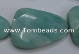 CAM970 15.5 inches 30*40mm faceted freefrom amazonite gemstone beads