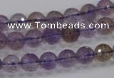 CAN09 15.5 inches 8mm faceted round natural ametrine gemstone beads