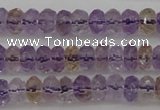 CAN158 15.5 inches 4*6mm faceted rondelle natural ametrine beads