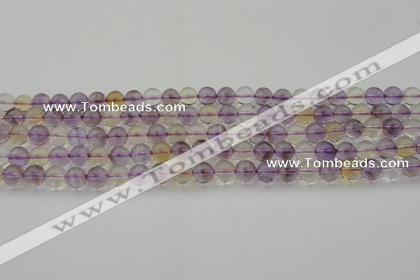 CAN167 15.5 inches 8mm round natural ametrine beads wholesale