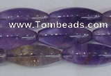 CAN178 15.5 inches 12*30mm rice natural ametrine gemstone beads