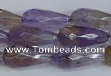 CAN180 15.5 inches 12*25mm faceted teardrop natural ametrine beads