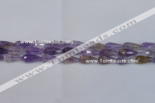 CAN180 15.5 inches 12*25mm faceted teardrop natural ametrine beads